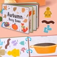 thumbnail image 4 of UsTZtai Interactive Educational Busy Book for Kids, Tear and Paste Flip Through Activity Book with Seasonal Themes, Early Learning Development Toy, 4 of 7