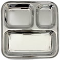 thumbnail image 1 of Verka Stainless Steel 3 Compartment Small Tray, 1 of 5