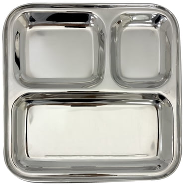 Verka Stainless Steel 3 Compartment Small Tray