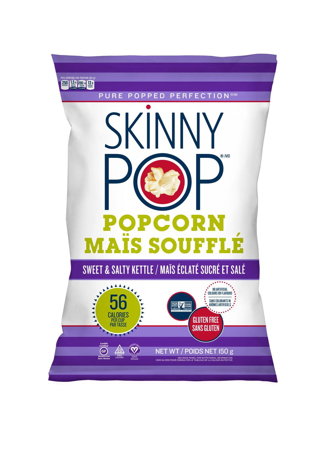 SkinnyPop mais eclate sucre et sale