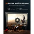 thumbnail image 3 of ULTIMEA Décodage 4K & Projecteur HDR 10, Projecteur Bluetooth WiFi 6 700 ANSI Lumens, Polyvalent OS, Évitement d'Objet, Adaptation d'Écran, Mise au Point Automatique 3S + Projecteur Intelligent 6D Keystone pour iOS, Android, 3 of 8
