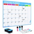 thumbnail image 2 of Bangcool Ensemble de Calendrier Tableau Blanc Magnétique 11 x 16 Po Calendrier de Réfrigérateur Planificateur Effaçable à Sec, 2 of 10