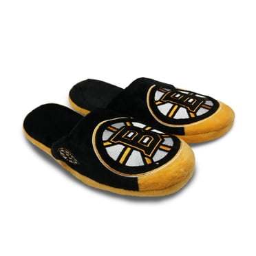 Forever Collectibles Boston Bruins NHL Giant Logo Slippers - Large