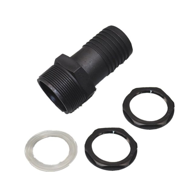 Water Butt Tank Overflow Connector 1in +Washer & Nut Fits 1in Overflow Pipe UK T8L6