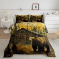 thumbnail image 1 of Erosebridal Literie Faune Ours Ensemble de Couette Simple, Couette Rustique Ferme, Décor Animalier, Réversible, 1 of 8