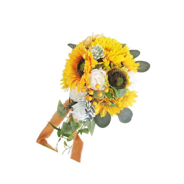 thinsony Handmade Wedding Bride Bouquets flower for Anniversary Party Ceremony