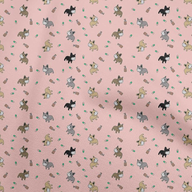 oneOone Viscose Jersey Light Pink Fabric Medical Sewing Craft Projects Fabric Prints By Yard 60 Inch Wide