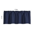 thumbnail image 3 of Japceit Valance Curtain For Kitchen Black Out Window Curtains For Living Dining Room Window Valance 57×18inches, 3 of 12