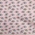thumbnail image 1 of oneOone Polyester Spandex Pink Salmon Fabric Eye Print Sewing Craft Projects Fabric Prints By Yard 56 Inch Wide, 1 of 5