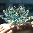 thumbnail image 4 of Artificial Quartz Crystal Lotus Flower Figurine Wedding Party Decor Souvenir, 4 of 9