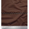 thumbnail image 1 of Soimoi Georgette Viscose Fabric Herringbone Geometric Print Fabric by Yard 42 Inch Wide, 1 of 1
