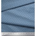thumbnail image 2 of Soimoi Blue Cotton Voile Fabric Plus Sign Geometric Decor Fabric Printed Yard 42 Inch Wide, 2 of 3