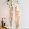 thumbnail image 1 of Moon Dream Catcher Star Dream Catcher with Lights Girl Room Decor Macrame Wall Hanging Dream Catcher Girl Wall Decor with Light Boho Tapestry Rope Art Room Decoration, 1 of 8