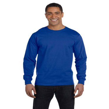 Hanes T-Shirt à Manches Longues Sans Étiquette Comfortsoft pour Hommes, Style 5286