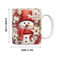 thumbnail image 3 of Meitianfacai Coffee Mug Ceramic Cup, Christmas Mug Inflated Snowman Mug, Santa Mug Press Puffy Design 15oz 11oz Coffe, 3 of 5