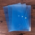 thumbnail image 1 of Nvzi Plastic File Folders, 10 PCS Plastic Folders for Document, A4 Size Plastic Envelopes with Snap Closure, Clear File Folders Document Folders File Bags for Office,Blue, 1 of 4