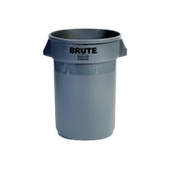Rubbermaid Commercial Products FG263200RED BRUTE Heavy-Duty Round Trash/Garbage Can, 32-Gallon, Red