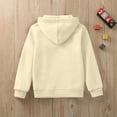 thumbnail image 4 of PMVFHDE Chandail à Manches Longues pour Filles, Col Rond Décontracté, Côtelé, Coupe Ample, Beige, 4-5 Ans, 4 of 5