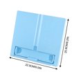thumbnail image 4 of Portable Plastic Book Stand Foldable Book Document Holder Adjustable 6 Angles Bookstand Desk Reading Kitchen, 4 of 8