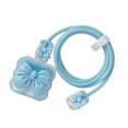 thumbnail image 3 of Housse de Protection pour Câble de Chargeur pour Téléphone Mobile Nœud Papillon Bleu, 3 of 8