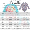 thumbnail image 2 of Little Girls Rash Guard Bathing Suits Flounce Printed Long Sleeve Sun Protection Swimwear Bathing Suit 10-11 Years, 2 of 7
