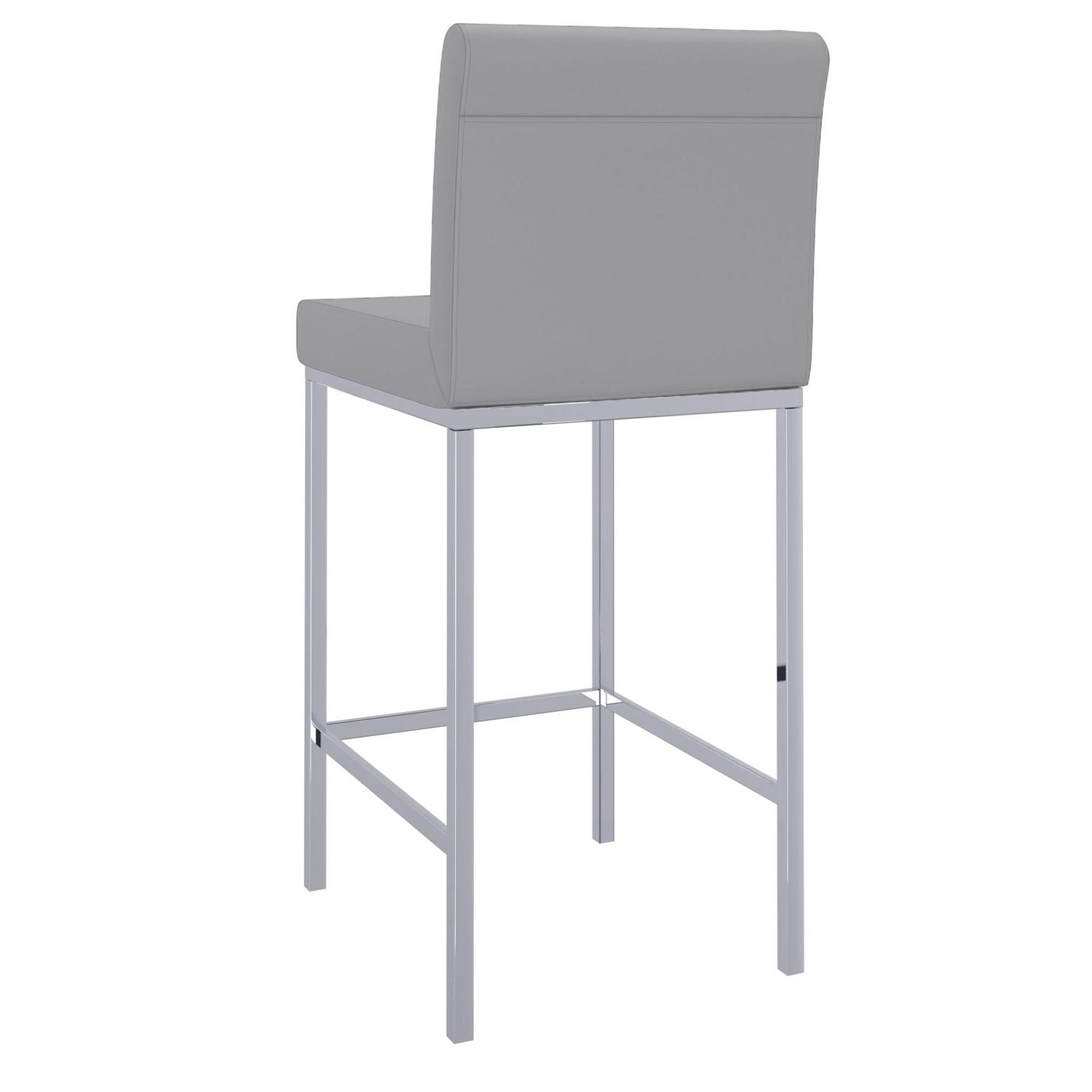 Ensemble de deux tabourets de comptoir contemporains de 26 po, gris