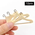 thumbnail image 3 of serony 12x Dollhouse Clothes Hangers Miniature Doll House Clothing Rack Mini Toy, 3 of 8