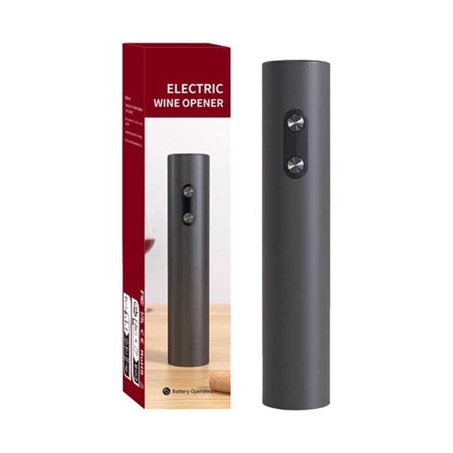 Electric Automatic Wine Opener - Battery Operated, Fast Cork Removal, Portable ABS Design, Includes Foil Cutter, Perfect Gift for Parties/Kitchens