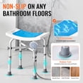 thumbnail image 3 of KFFKFF Bath Chair for Interior Showers, Height Modifiable Bath Stool with Reinforced Support, Shower Tub Seating, Anti-Skid Tub Bench for Aged, Disabled, and Handicapped Individuals, 3 of 9