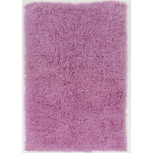 Tapis Nouveau Flokati 1400 gr de 8' x 10', Lilas