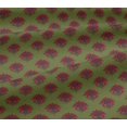 thumbnail image 5 of oneOone Viscose Jersey Fabric Floral Block Printed Fabric 1 Yard 60 Inch Wide, 5 of 5