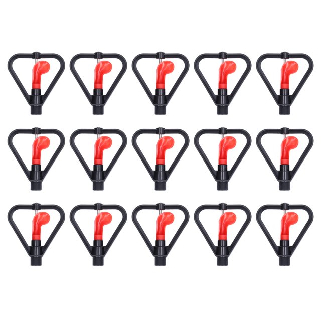 15 Pcs Arroseur à Filetage Mâle G1/2 Po Buse de Brumisation Automatique Rotative pour Système d'Irrigation de Jardin