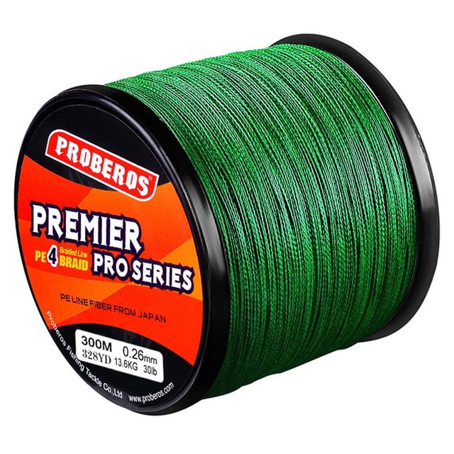 30Lb Braid Fishing Line Super Strong Abrasion Pe Braid Fishing Line 4 Strands 300M 30Lb