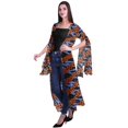 thumbnail image 3 of Moomaya Open Front Printed Georgette Shrug Slit Sleeve Beach Cover Up For Women, 3 of 5