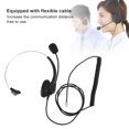thumbnail image 4 of Telephone Headset, Monaural Headset, Black For Home Telephone For Landline Phone For Office Use, 4 of 8