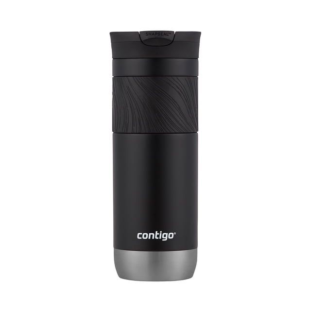 Contigo Byron 2.0 Stainless Steel Travel Mug with SNAPSEAL Lid and Grip, 20 oz (591 ml), Licorice