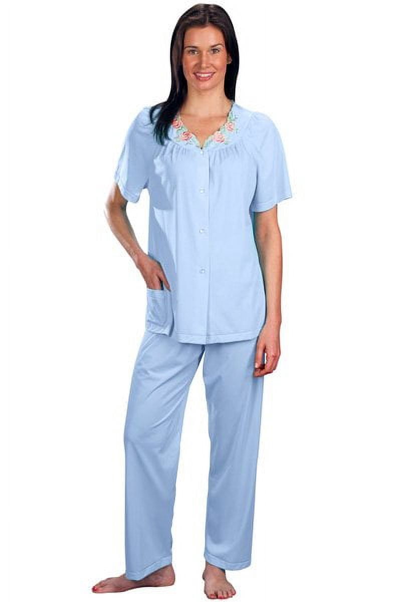 Velrose Lingerie Shadowline Short Sleeve Button Down Pajama Set 76280/76280X