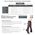 thumbnail image 2 of Truform Sheer Knee High Stockings, Dot Pattern: 15 - 20 mmHg, Espresso, Large, 2 of 7