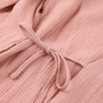 thumbnail image 4 of ziyahi Femmes Printemps Ouverture devant Style Décontracté Vêtements de Nuit Filles Simple Manches Longues Robe de Nuit Maison Tenue de Nuit Pyjama Vêtements Brun P, 4 of 9
