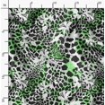 thumbnail image 2 of Soimoi Green Poly Georgette Fabric Leopard Animal Skin Decor Fabric Printed Yard 52 Inch Wide, 2 of 6