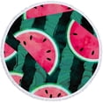 thumbnail image 2 of PRETXORVE Round Printed Microfiber Beach Super Colorful Bath Sandproof Beach Blanket Beach Multi-Purpose for Travel Swimming Pool, 2 of 6