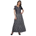 thumbnail image 3 of Moomaya Jupes Imprimées pour Femmes Jupe Évasée Style Portefeuille pour Filles Vêtements Décontractés, 3 of 6