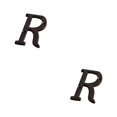 thumbnail image 4 of Youkk Iron Decoration Doorplate Durable And Rustproof Wide Application Not Easy To Fade Metal Metal Letters House Numbers B17--R 2Set, 4 of 6