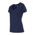 thumbnail image 2 of Hanes T-Shirt à Col en V Nano-T pour Femmes, 3TG, Marine, 2 of 3