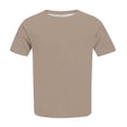thumbnail image 5 of Yuyuzo Hauts Grande Taille pour Femmes T-Shirts à Manches Courtes à Col Rond T-Shirts de Couleur Unie T-Shirts Basiques Unis, 5 of 5