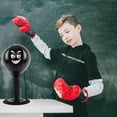 thumbnail image 3 of Balle de Vitesse de Boxe de Table à Ventouse / Sac de Frappe Anti-Stress / Construction Durable en Cuir / Ressort Robuste / Entraîneur de Mise en Forme Portable pour Bureau / Hauteur de 37 cm / Comprend Pompe et Valves, 3 of 9