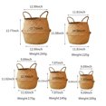thumbnail image 2 of Amdohai Handmade Woven Planter Round Shape Picnic Container Storage Basket Garden, 2 of 7