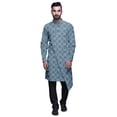 thumbnail image 1 of Atasi Kurta Pyjama de Fête pour Hommes, Col Mandarin, Ensemble Ethnique Imprimé Kurta, 1 of 3