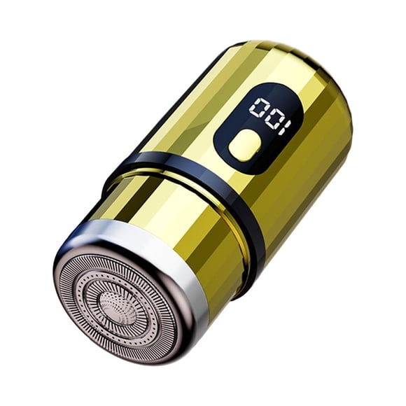 Men Electric Shaver Precise Painless Shaving Compact Cordless Portable Shaver Gold