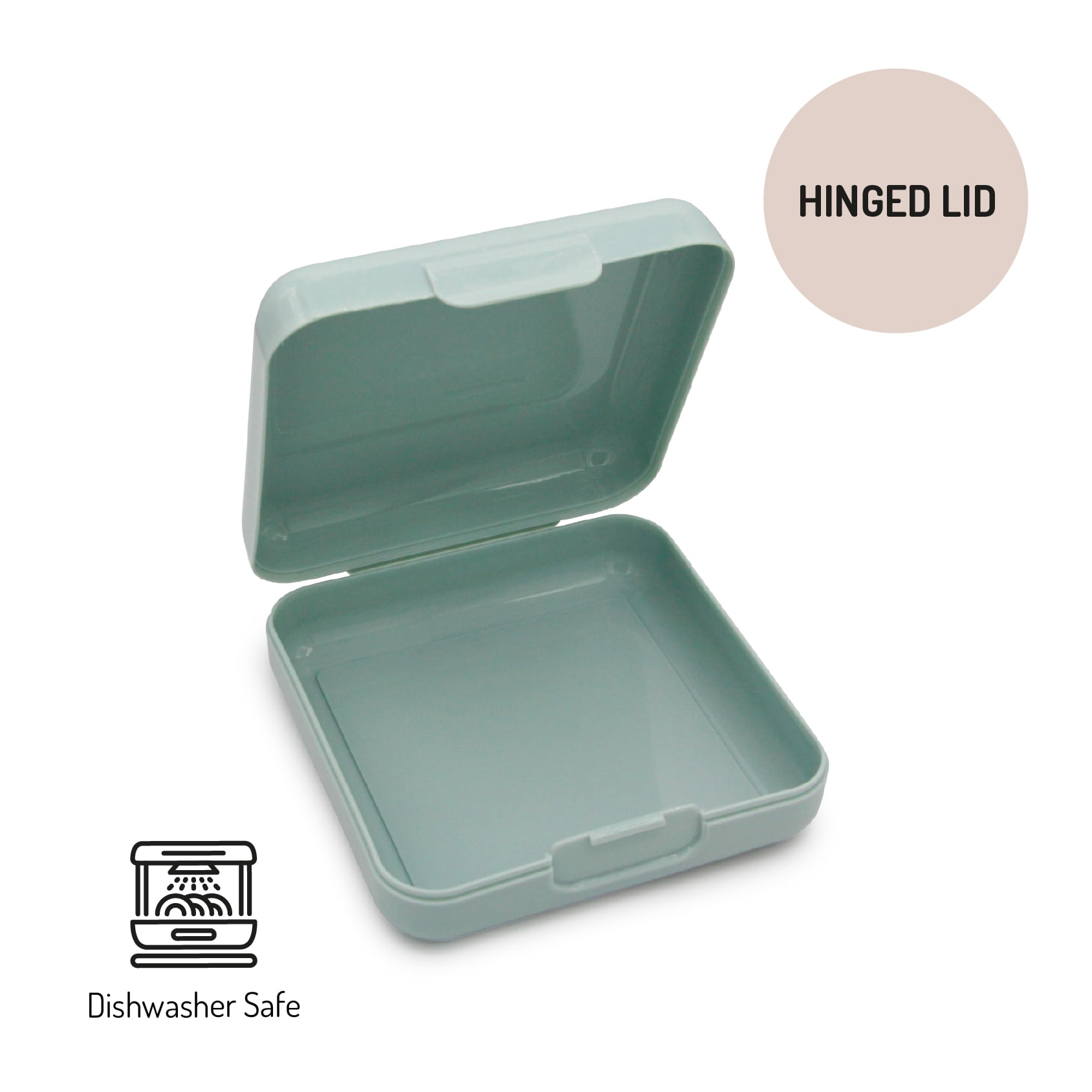 Melii Sandwich Container for Adults and Kids, 2 Pack, Light Blue, 28 oz / 835 ml